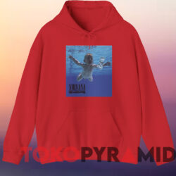 Spencer Elden Nirvana Nevermind Album T-shirt 3 Spencer Elden Nirvana Nevermind Album T shirt Red Hoodie
