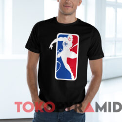 Spider man Nba Logo T shirt Black T shirt