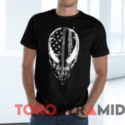 Spider man Venom America T shirt Black T shirt