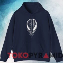 Spider-Man Venom America T-shirt 4 Spider man Venom America T shirt Navy Hoodie
