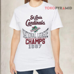 St Louis Cardinals 1987 World Series Shirt National League Champ White T shirt