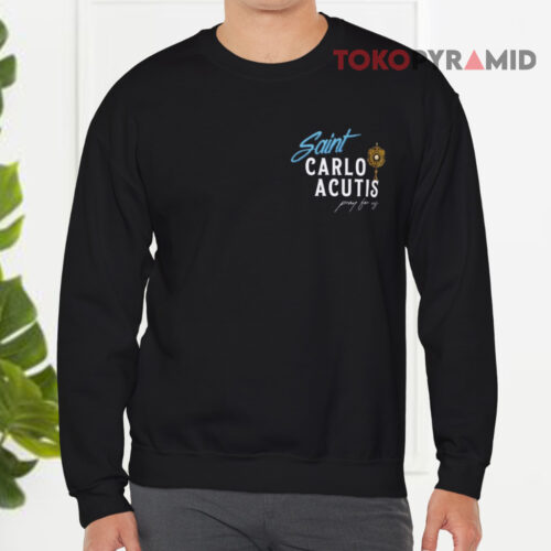 St Carlo Acutis Canonization Sweatshirt Front St Carlo Acutis Canonization Sweatshirt Front