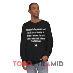 Stand With The People Of Israel shirt 4 Stand With The People Of Israel Black Long sleeved