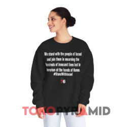 Stand With The People Of Israel shirt 3 Stand With The People Of Israel Black Sweatshirt