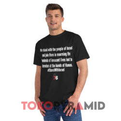 Stand With The People Of Israel Black T shirt