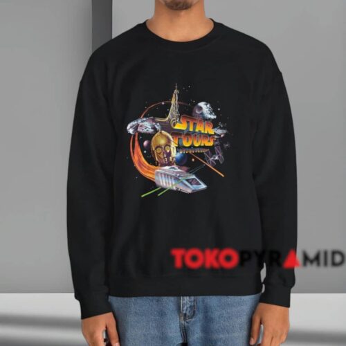 Star Tours Disneyland Shirt Black Sweatshirt