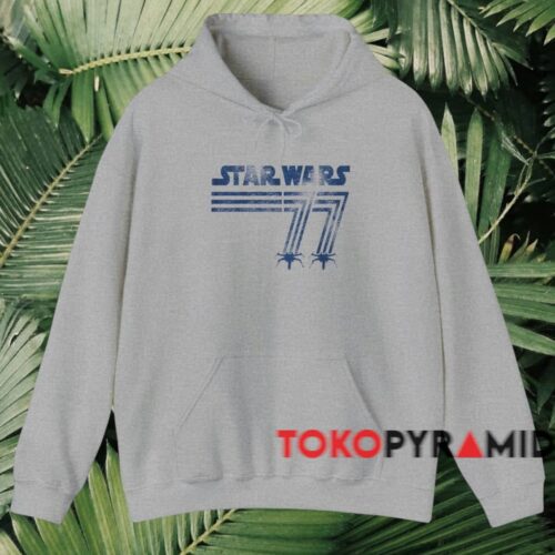 Star Wars 77 X wing Shirt Grey Hoodie Star Wars 77 X wing Shirt Grey Hoodie