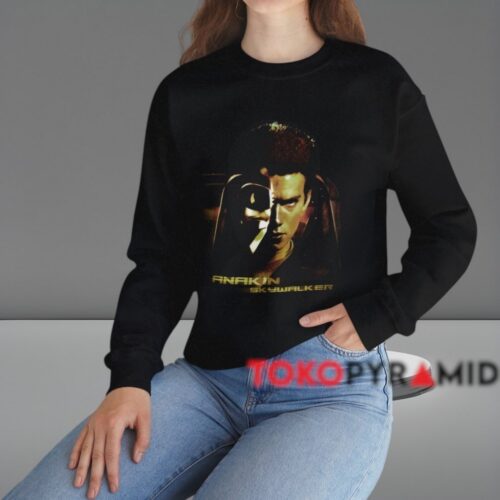Star Wars Anakin Skywalker Half Face Shirt Black Sweatshirt Star Wars Anakin Skywalker Half Face Shirt Black Sweatshirt