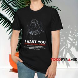 Star Wars Darth Vader I Want You Imperial Forces Shirt Black T shirt