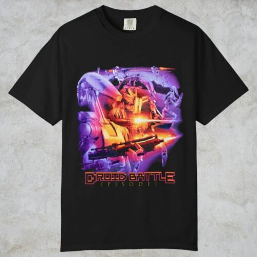 Star Wars Droid Battle Episode I Shirt Black T shirt Star Wars Droid Battle Episode I Shirt Black T shirt
