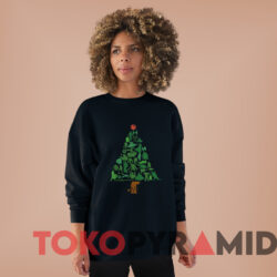 Star Wars Holiday Christmas Tree Sweatshirt Black Sweatshirt