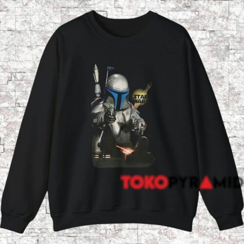 Star Wars Jango Fett Attack Of The Clones Shirt Black Sweatshirt Star Wars Jango Fett Attack Of The Clones Shirt Black Sweatshirt