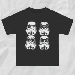 Star Wars Kiss Storm Trooper Shirt Black T shirt