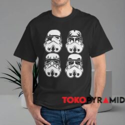 Star Wars Kiss Storm Trooper Shirt Black T shirt