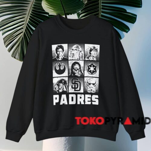 Star Wars Padres Heroes And Villains Shirt Black Sweatshirt Star Wars Padres Heroes And Villains Shirt Black Sweatshirt