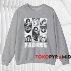 Star Wars Padres Heroes And Villains Shirt 4 Star Wars Padres Heroes And Villains Shirt Grey Sweatshirt