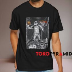 Star Wars Stormtrooper Play Basketball Player Shirt Black T shirt