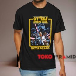 Star Wars The Otters Strike Back Seattle Aquarium Shirt Black T shirt