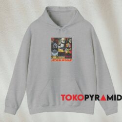 Star Wars The Phantom Menace Panel Shirt 2 Star Wars The Phantom Menace Panel Shirt Grey Hoodie