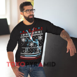 Star Wars Vader Luke Duel Ugly Christmas Sweatshirt 4 Star Wars Vader Luke Duel Ugly Christmas Black Sweatshirt