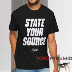 State Your Source Shirt Black T shirt