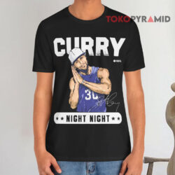 Steph Curry Night Night Signature Black T shirt