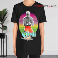 Sting Wwe Neon Black T shirt