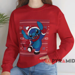 Stitch Happy Holiday T-shirt 3 Stitch Happy Holiday T shirt Red Sweatshirt