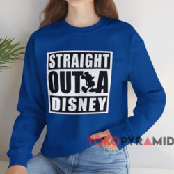 Straight Outta Disney T-shirt 3 Straight Outta Disney T shirt Blue Sweatshirt