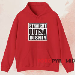 Straight Outta Disney T-shirt 2 Straight Outta Disney T shirt Red Hoodie