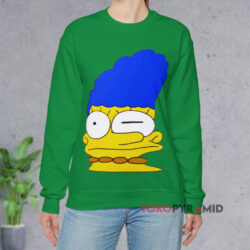 Stretched Marge Simpsons Shirt 3 Stretched Marge Simpsons Green Sweatshirt