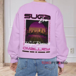 Suga Sean O'Malley The Reign Remains Shirt Double Sided 2 Suga Sean O'malley The Reign Remains Purple Sweatshirt Back