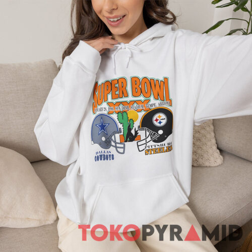 Super Bowl 1996 Dallas Cowboys vs Pittsburgh Steelers Hoodie