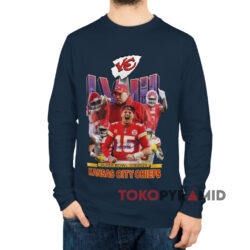 Super Bowl LVIII 2024 KC Chiefs T-Shirt 2 Super Bowl Lviii 2024 Kc Chiefs Navy Long sleeved