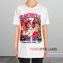 Super Bowl Lviii Chiefs Vs 49ers Allegiant Stadium 2024 White T shirt