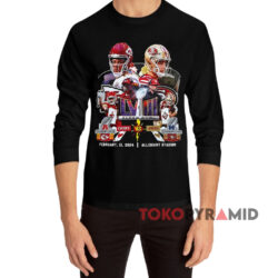 Super Bowl LVIII Chiefs Vs 49ers Shirt 4 Super Bowl Lviii Chiefs Vs 49ers Black Long sleeved