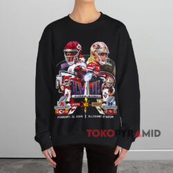 Super Bowl LVIII Chiefs Vs 49ers Shirt 3 Super Bowl Lviii Chiefs Vs 49ers Black Sweatshirt