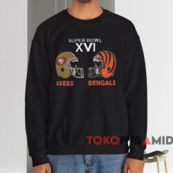 Super Bowl XVI 49ers vs Bengals T-shirt 3 Super Bowl Xvi 49ers Vs Bengals T shirt GYMYGG