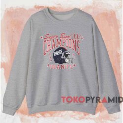 Super Bowl Xxi New York Giants Champions Shirt Grey Sweatshirt
