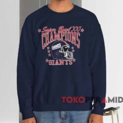 Super Bowl Xxi New York Giants Champions Shirt Navy Sweatshirt