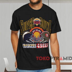 Super Bowl Xxix Chargers Vs 49ers T shirt Black T shirt