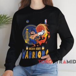 Super Mario Basketball Golden State Warriors Shirt Black Sweatshirt