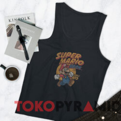 Super Mario Bros Since '85 Vintage Poster T-Shirt 4 Super Mario Bros Since '85 Vintage Poster T shirt Black TankTop