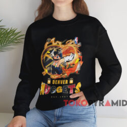 Super Mario Full Power Basketball Denver Nuggets Shirt 4 Super Mario Full Power Basketball Denver Nuggets Shirt Black Sweatshirt