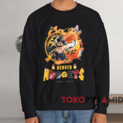 Super Mario Full Power Basketball Denver Nuggets Shirt 3 Super Mario Full Power Basketball Denver Nuggets Shirt Black Sweatshirt