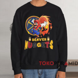 Super Mario Nba Basketball Denver Nuggets Shirt Black Sweatshirt