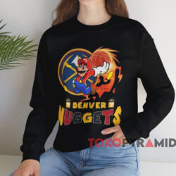 Super Mario Nba Basketball Denver Nuggets Shirt Black Sweatshirt