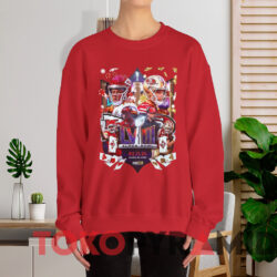 Super Sunday Bowl LVIII Chiefs Vs. 49ers Shirt 2 Super Sunday Bowl Lviii Chiefs Vs 49ers Shirt Red Sweatshirt