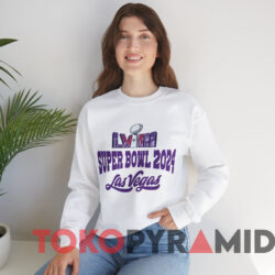 Super Sunday Bowl LVIII Las Vegas 2024 Shirt 2 Super Sunday Bowl Lviii Las Vegas 2024 Shirt White Sweatshirt