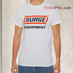 Surge Equipment Logo Surge Milk Grey T shirt